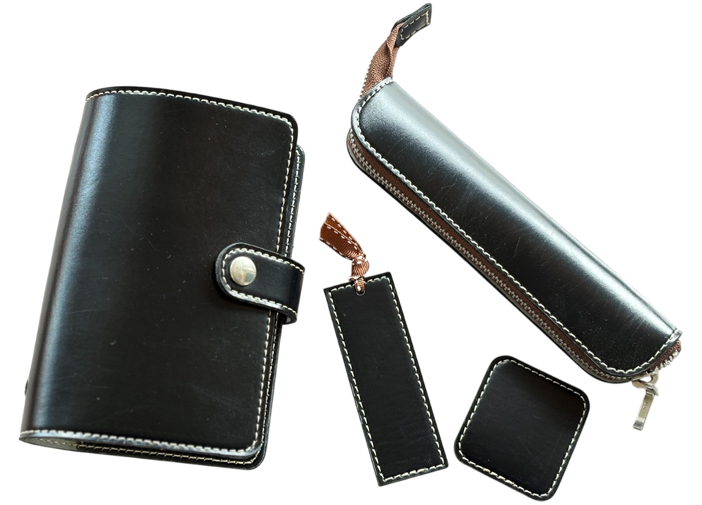 システム手帳+ペンケース+印鑑マットorしおり